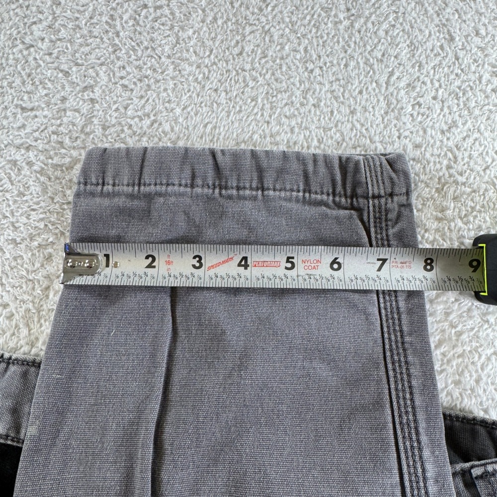 Carhartt Size 36x30 Relaxed Fit Carpenter Gray Grey Fleece Lined Chino Pants - Picture 9 of 11